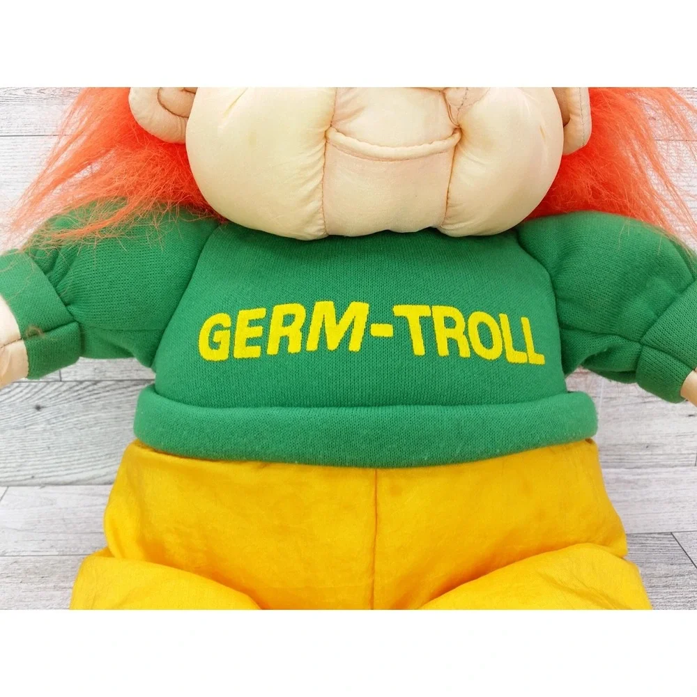 1993 International Silver Co. Germ-Troll Plush Toy Stuffed Doll Germ Troll